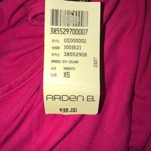 Arden B Tops - Wide neck/ off shoulder banded keyhole back top Arden B Tops - Wide neck/ off shoulder banded keyhole back top